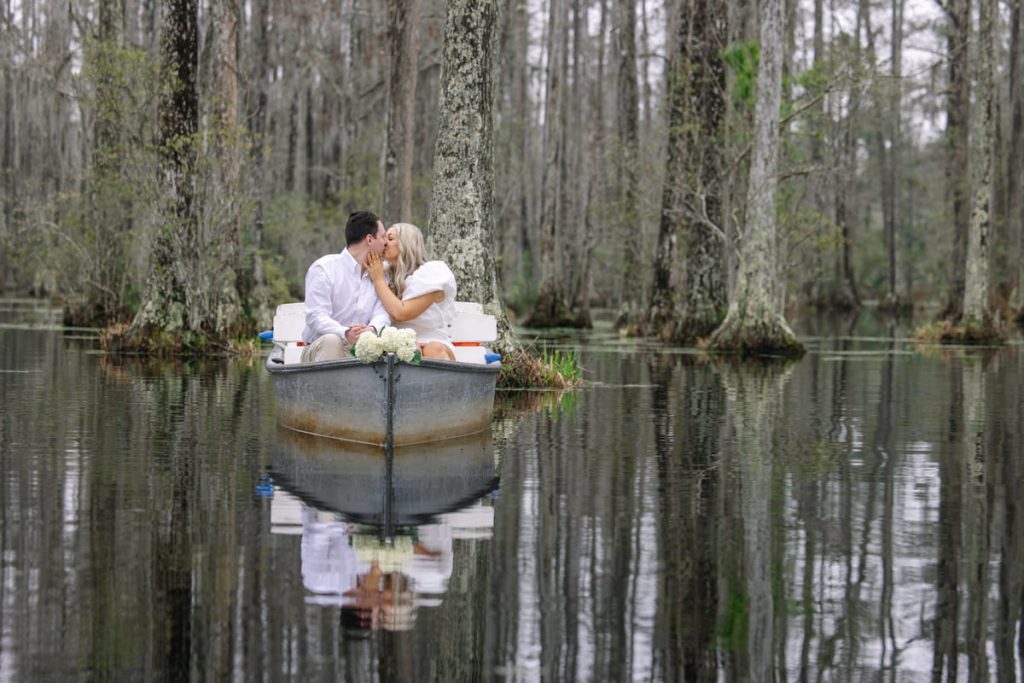 Enchanting Engagement Session at Cypress Gardens: Bailey and Ryan