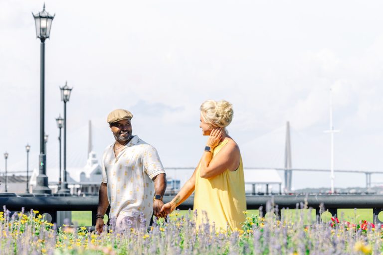 Vibrant Engagement Session at Waterfront Park: Tricia and Gregg’s Story