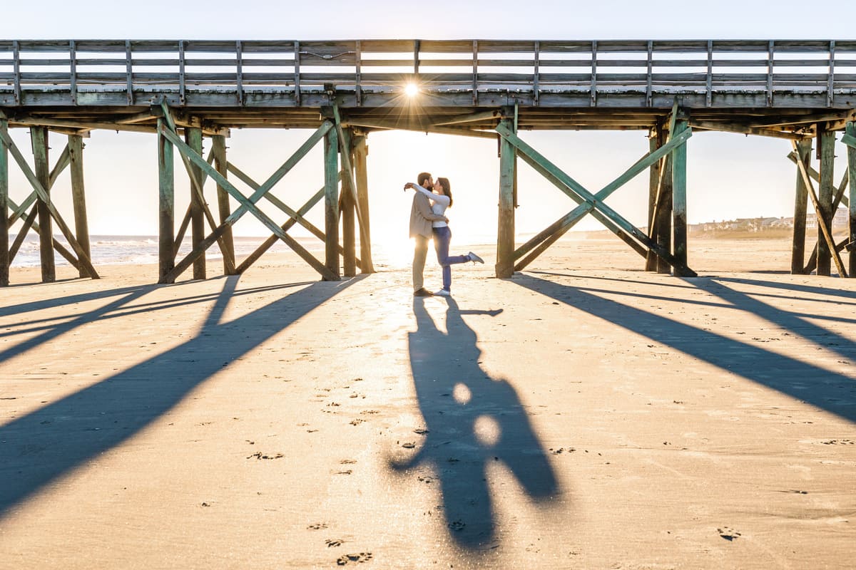 engagement session isle of palms charleston