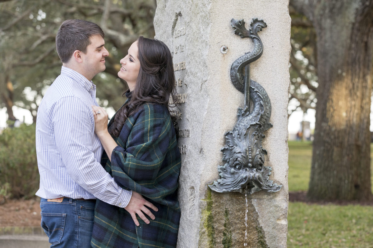 proposal at white point garden hunley memorial