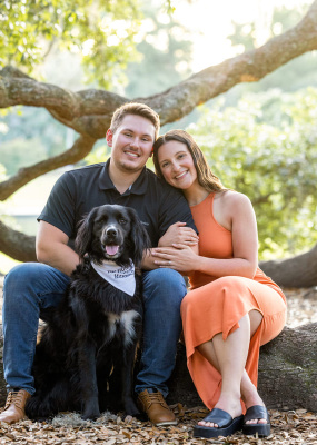 An Enchanting Proposal at Hampton Park: Hunter & Katelyn’s Story proposal with dog hampton park