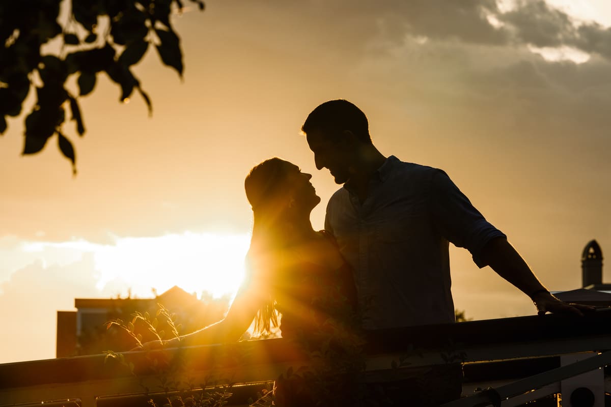 romantic engagement charleston photographer sunset