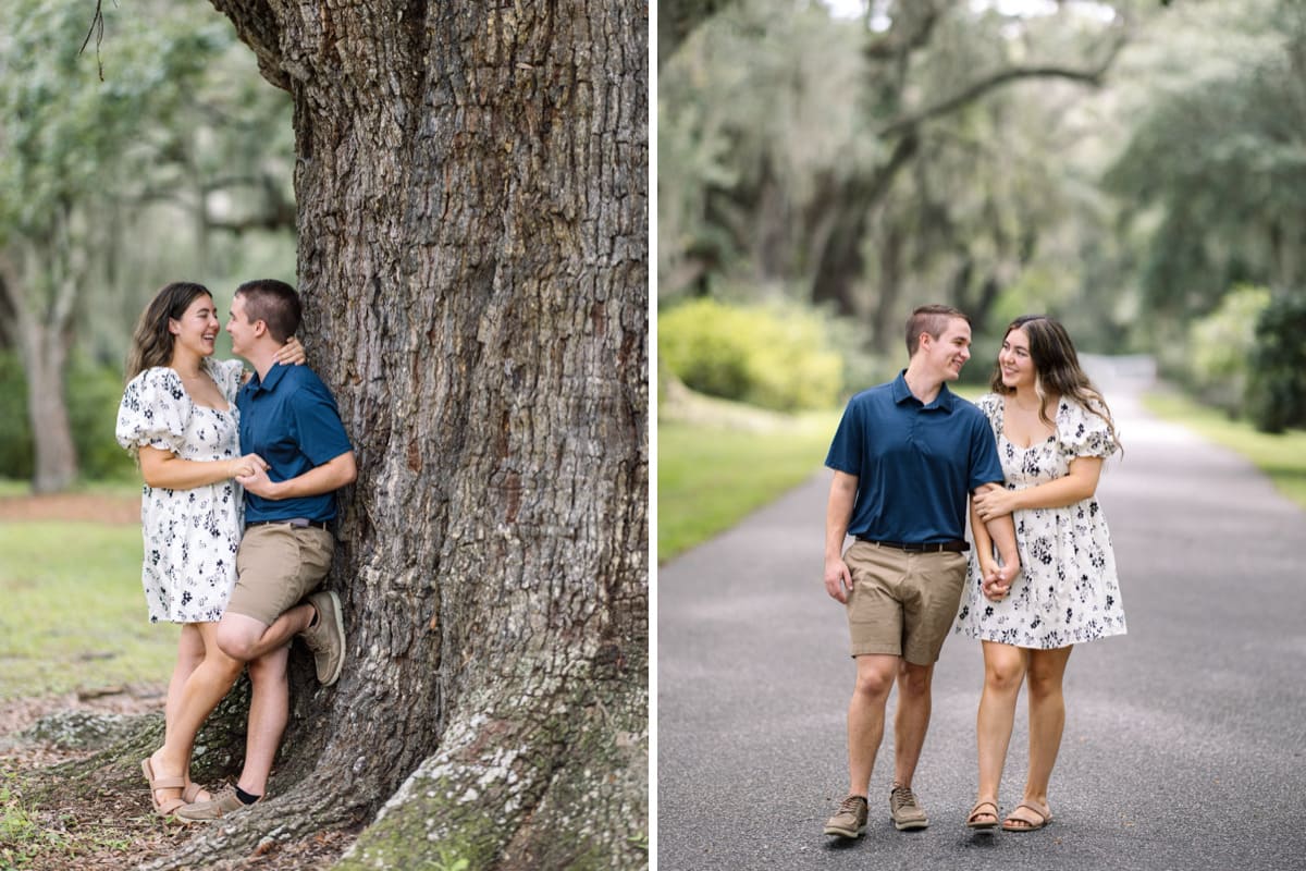 romantic magnolia gardens proposal