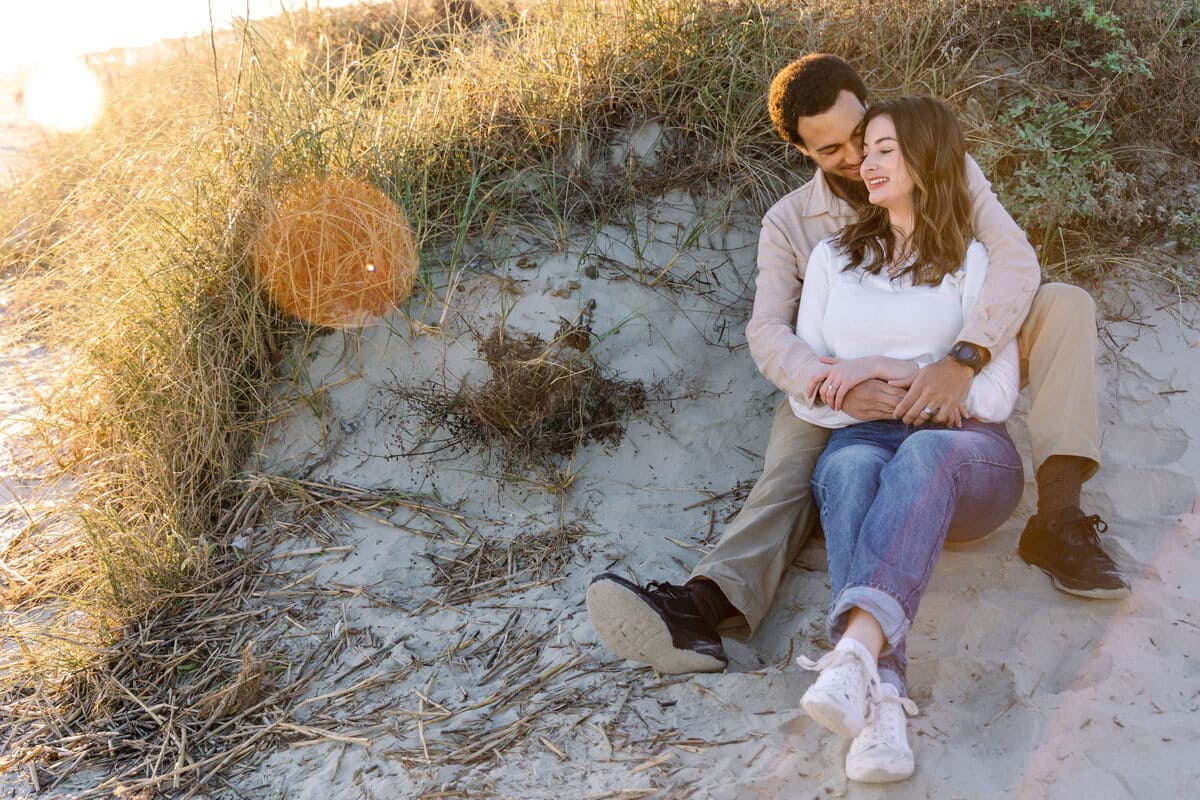 seaside engagement photography colby derek isle of palms