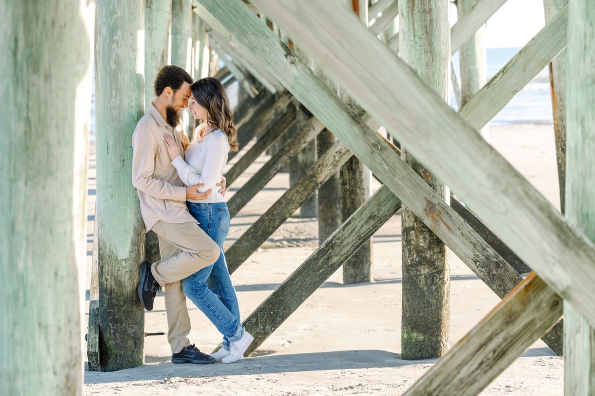 seaside engagement photos colby derek isle of palms