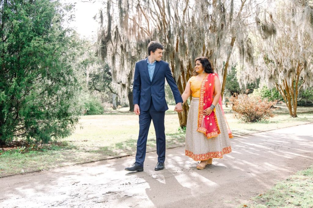 A Lovey Engagement Session at Hampton Park: Parag & Cameron’s Love Story
