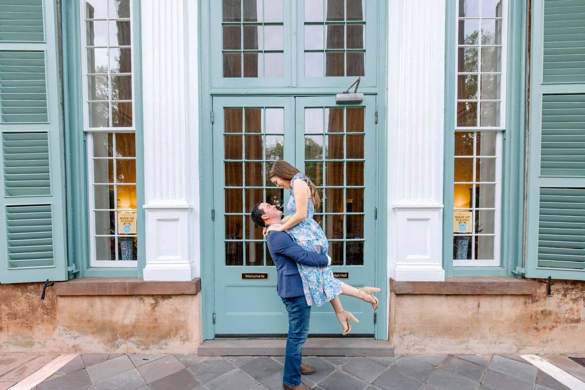 college of charleston historic engagement photos