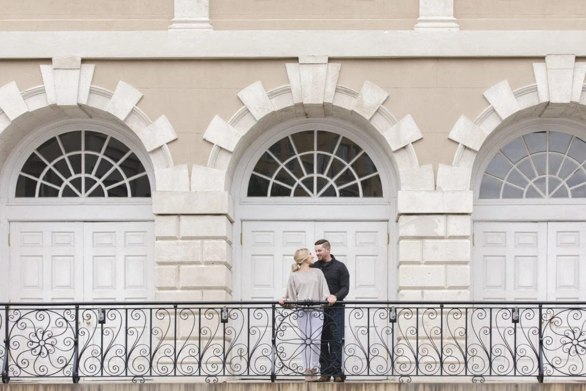 rainbow row couple photos