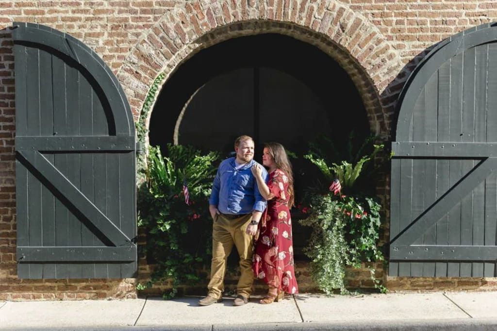 charleston engagement photographer at waterfront park