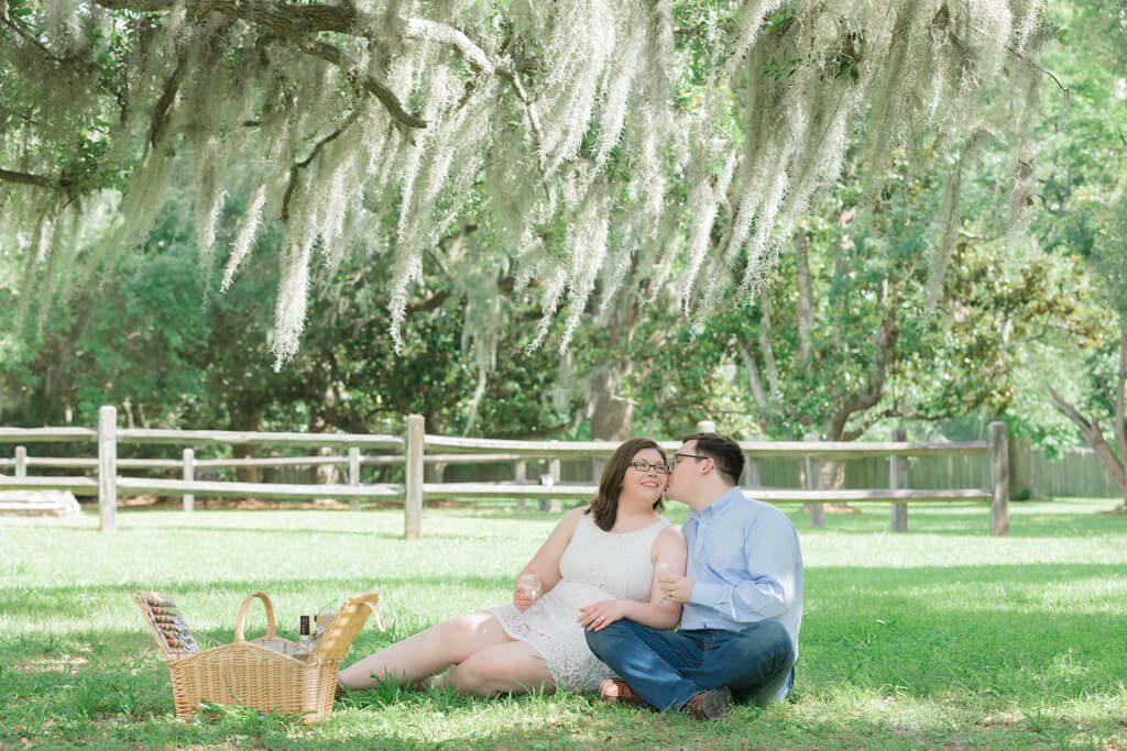 charleston engagement photographers at charles towne landing