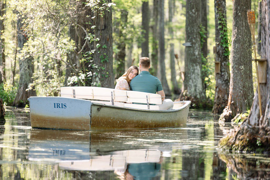 charleston engagement photographers at cypress gardens