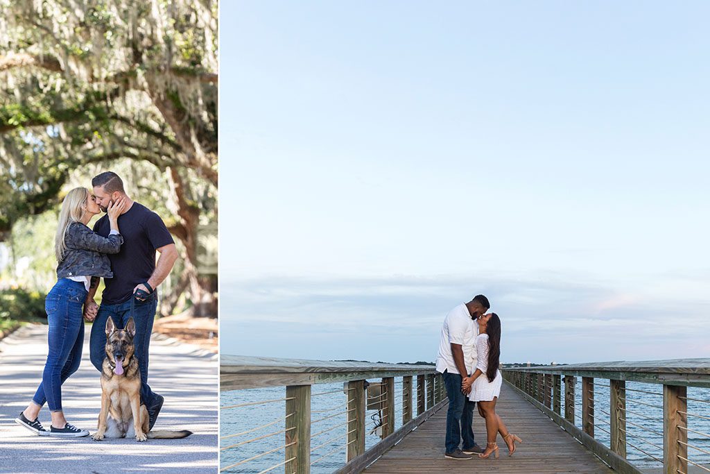 charleston engagement photographers at daniel island park