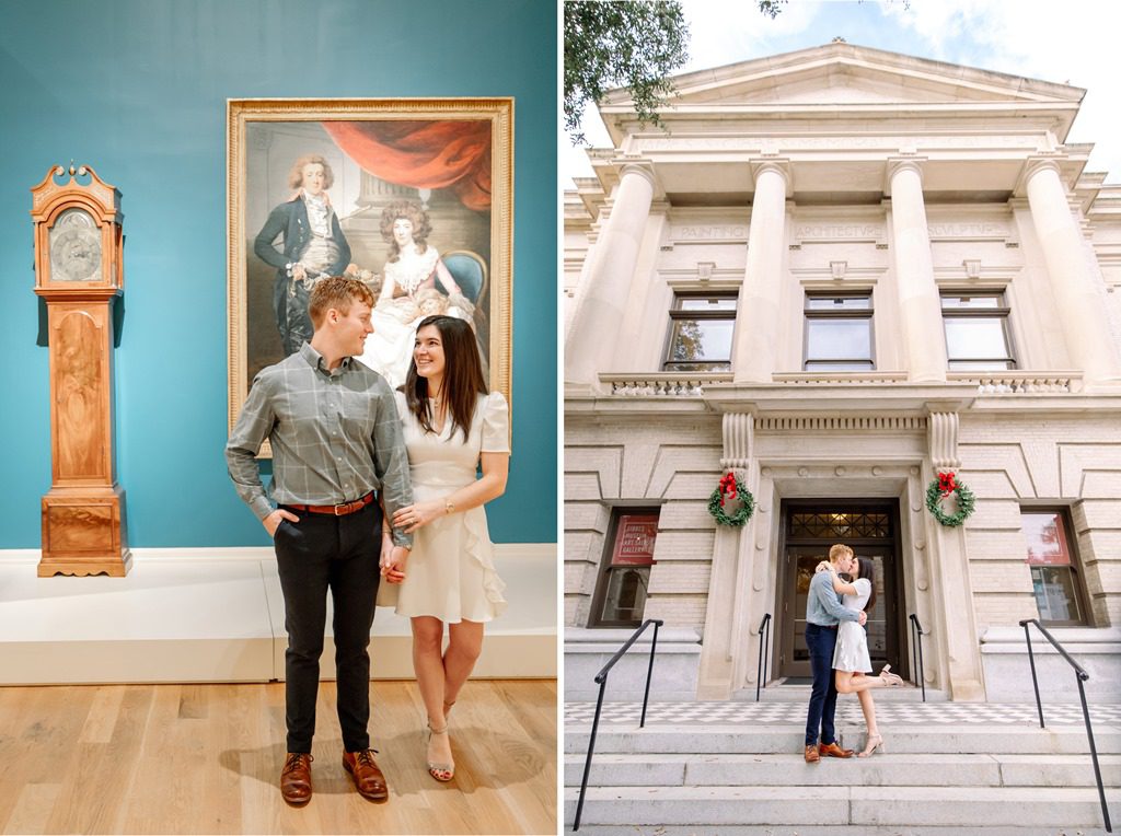 charleston engagement photographers at gibbs museum