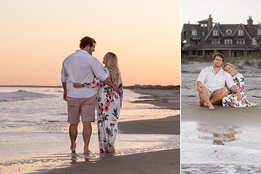 charleston engagement photographers at kiawah island