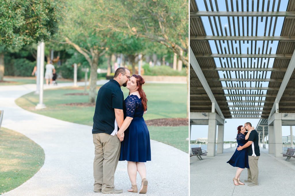 charleston engagement photographers at memorial park mount pleasant