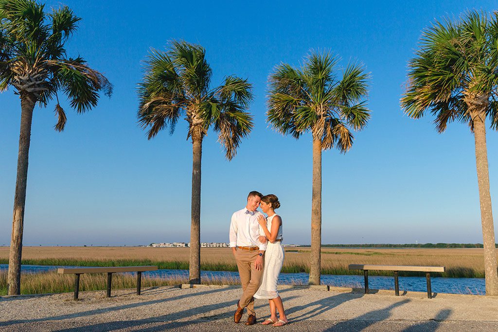 charleston engagement photographers at ocean walk mt pleasant