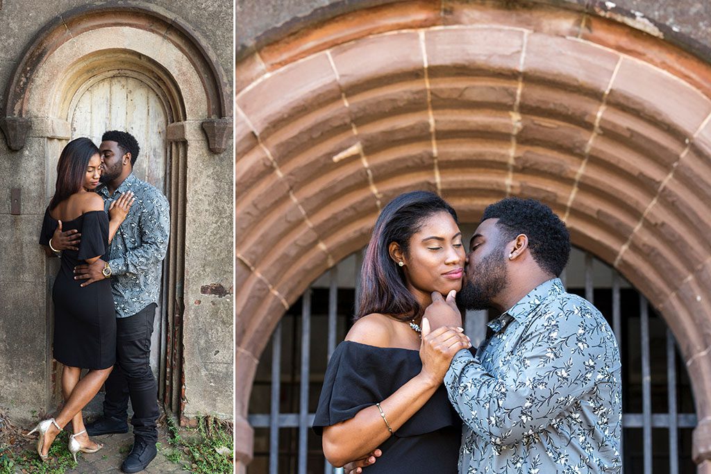 charleston engagement photographers at old city jail