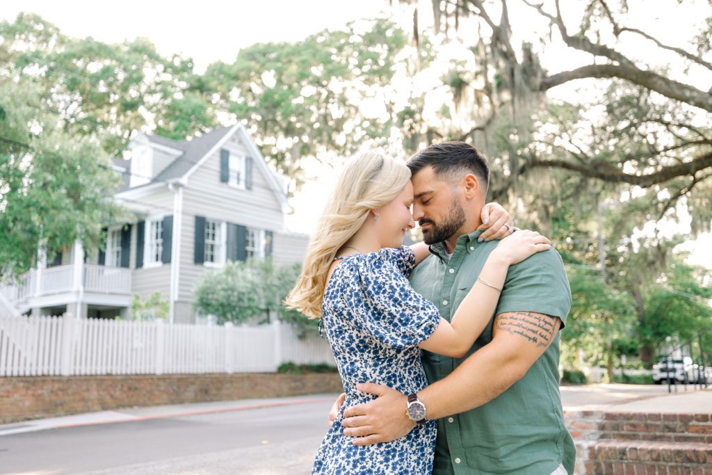 charleston engagement photographers at old village mount pleasant