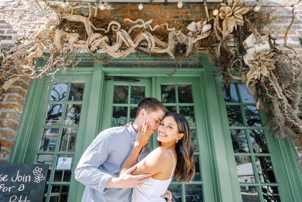 charleston engagement photographers at old village mount pleasant