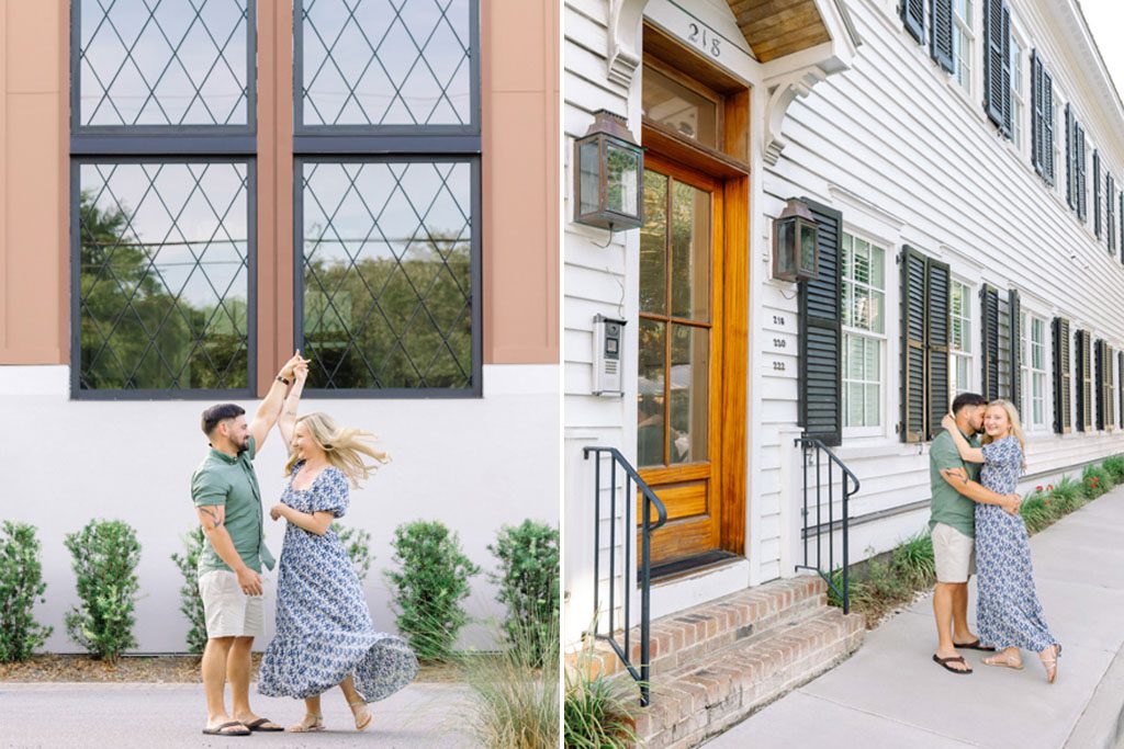 charleston engagement photographers at old village mount pleasant