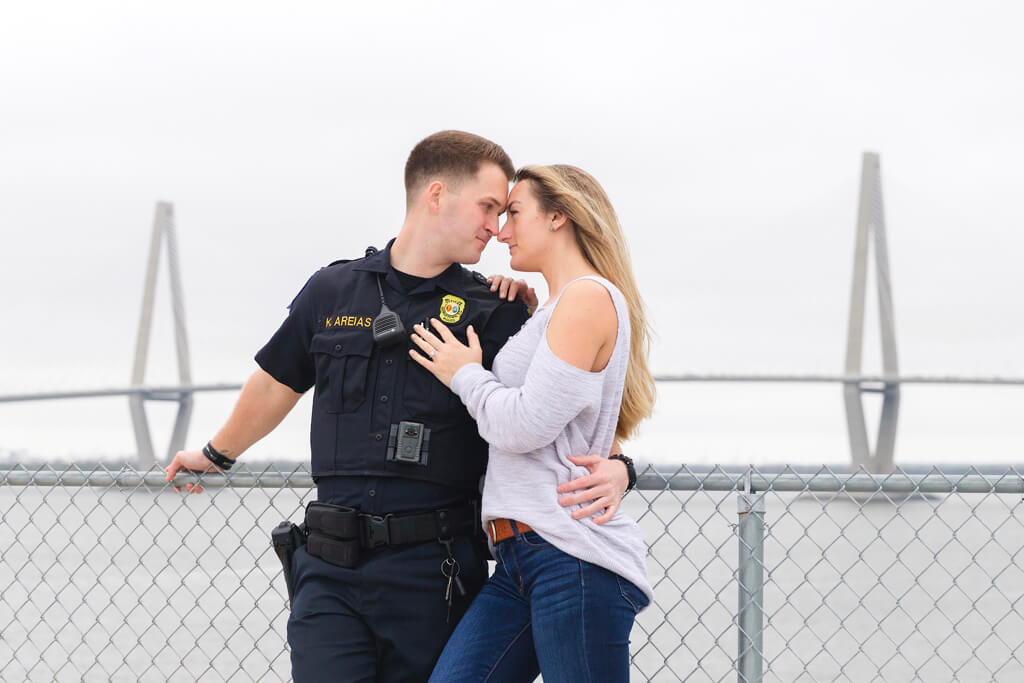 charleston engagement photographers at patriots point