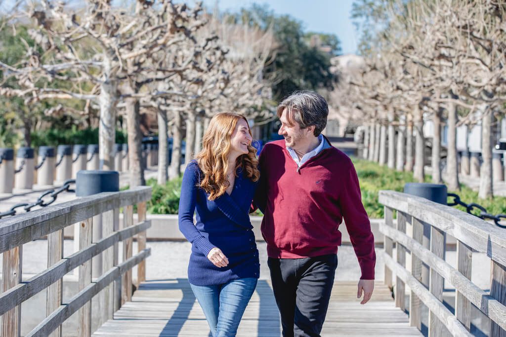 charleston engagement photographers at public pier