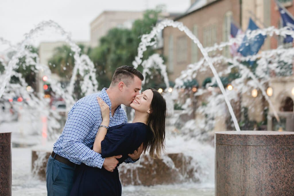 charleston engagement photographers at waterfront park