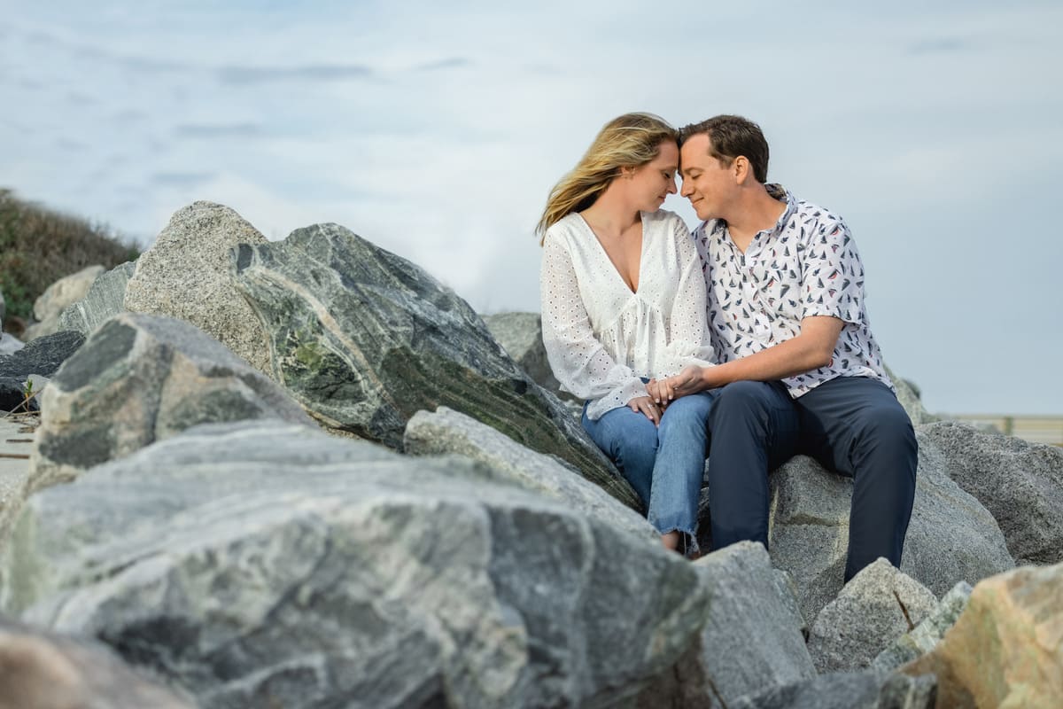 charleston engagement photographers folly beach