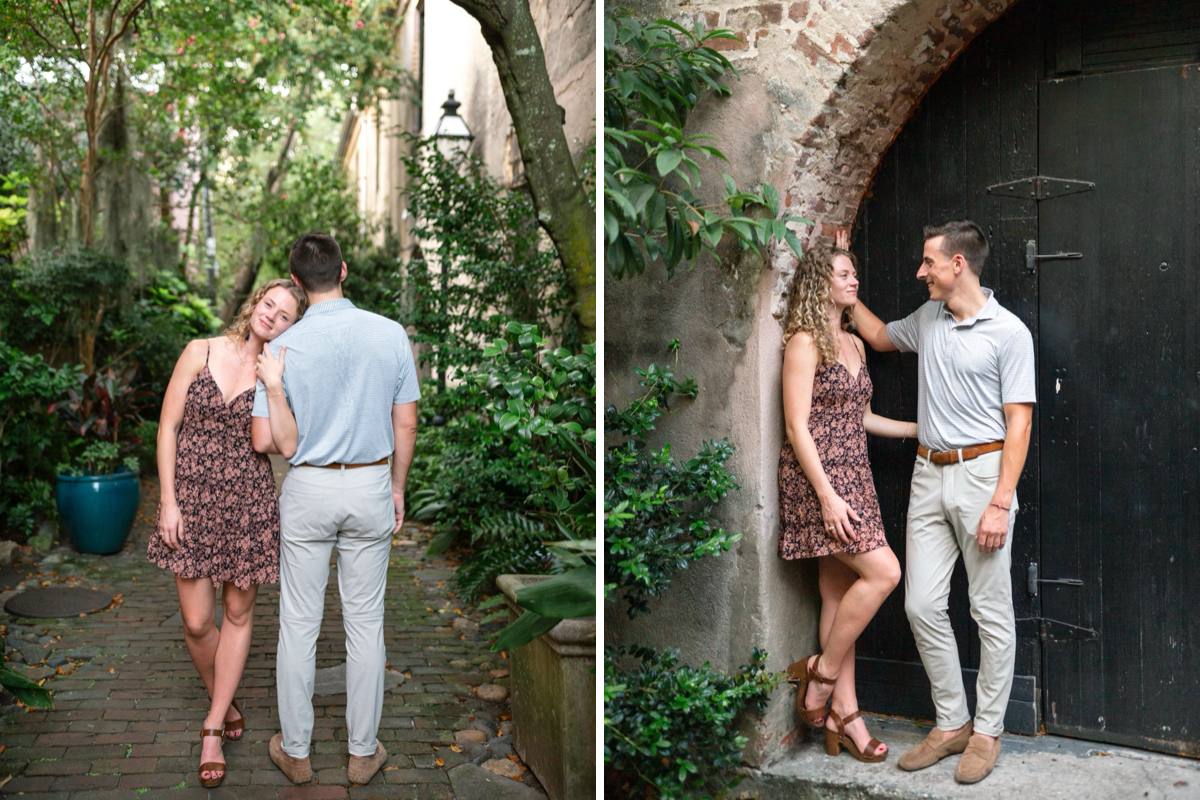 charleston engagement photographers philadelphia alley