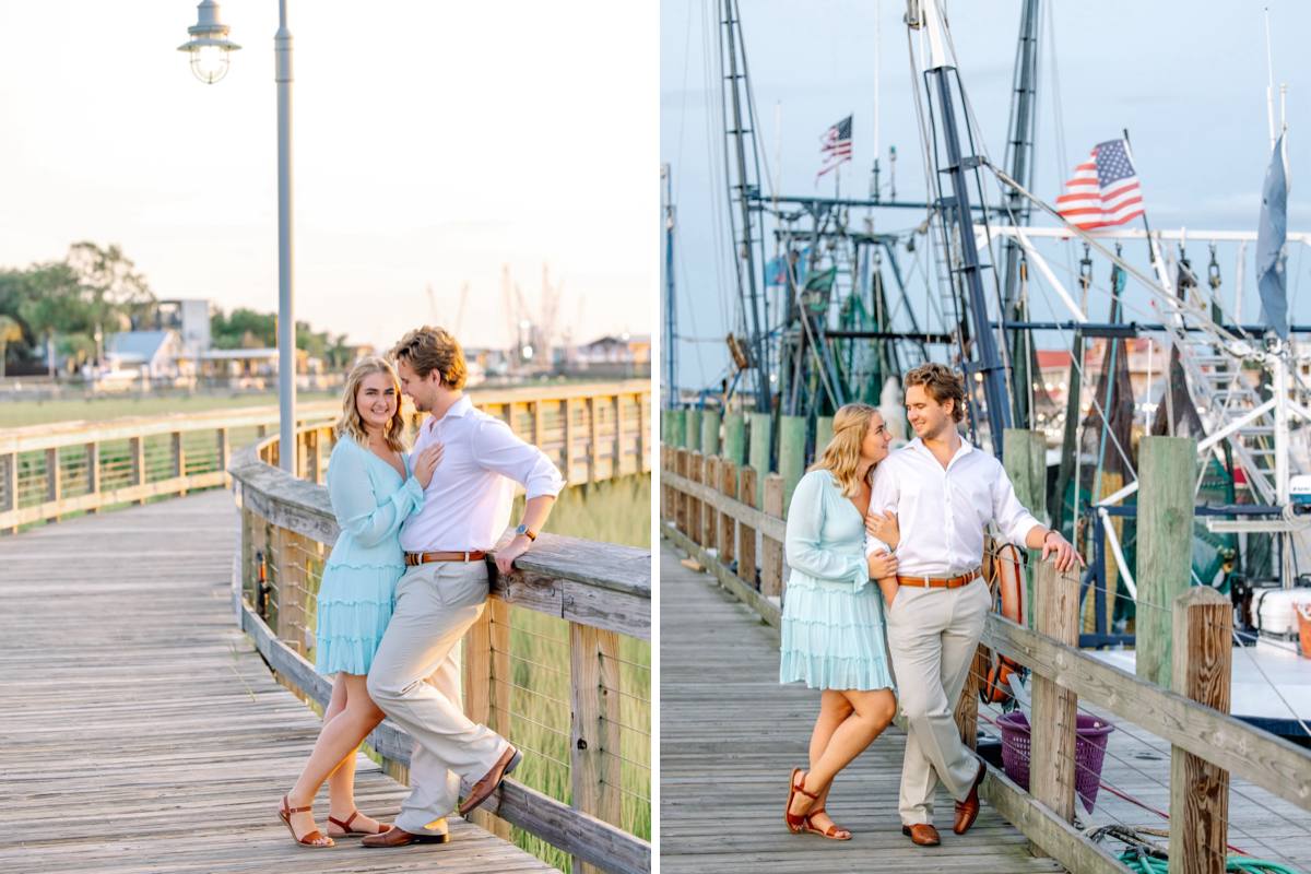 charleston engagement photographers shem creek