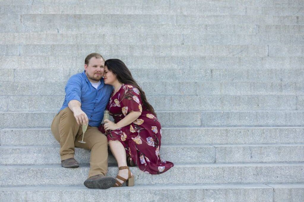 charleston photo art waterfront park engagement photo session