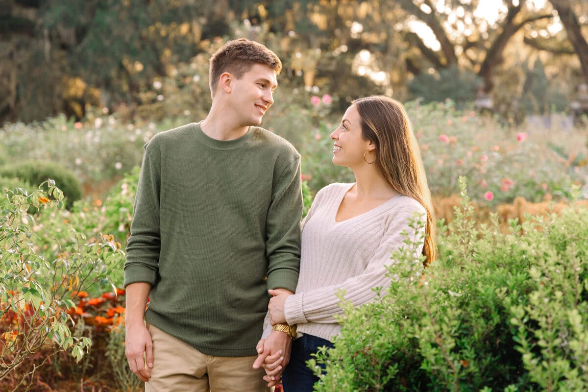 boone hall plantation engagement session charleston