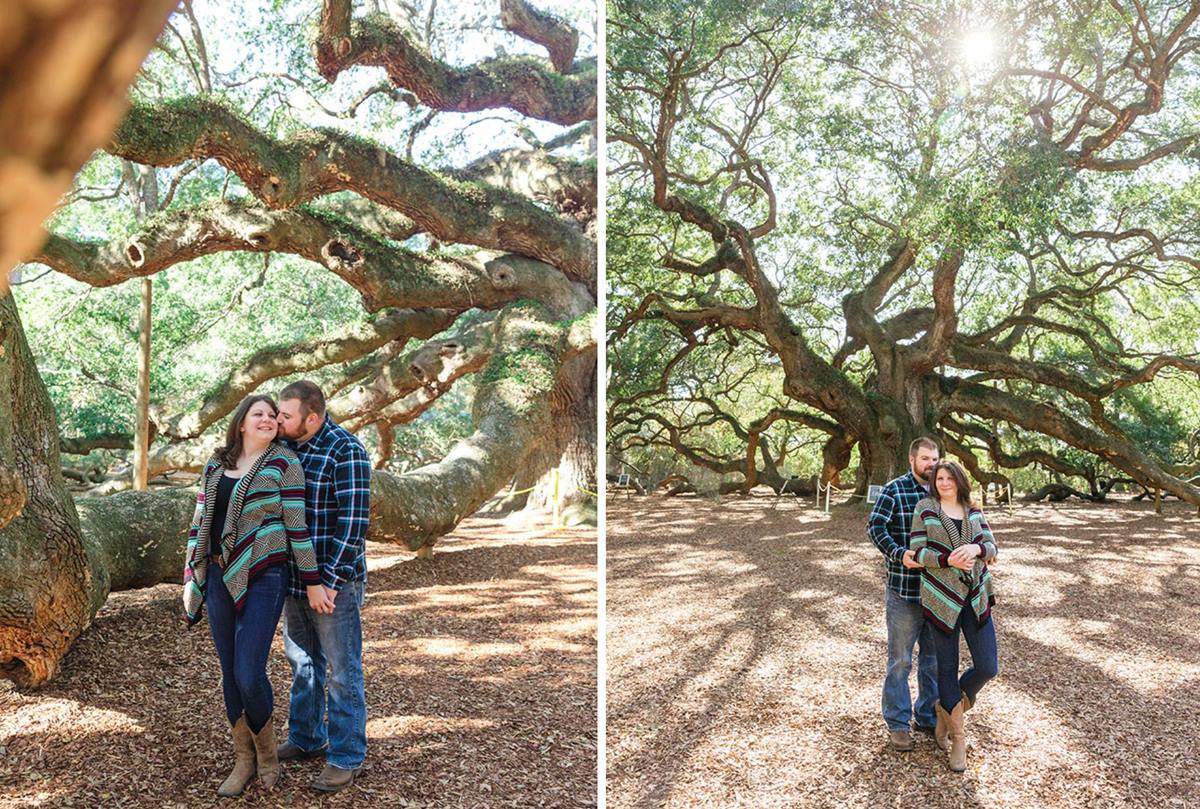 candid engagement photos tea garden charleston