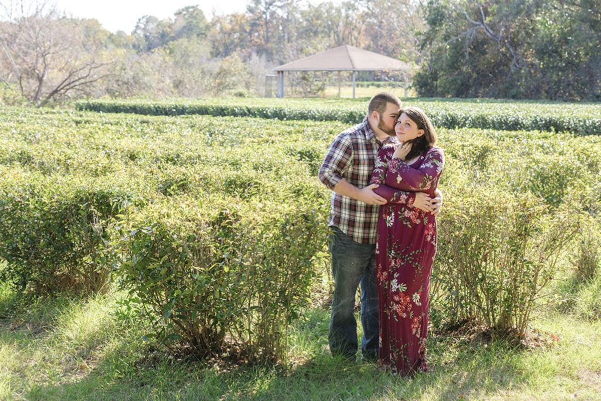 charleston engagement photographer tea garden