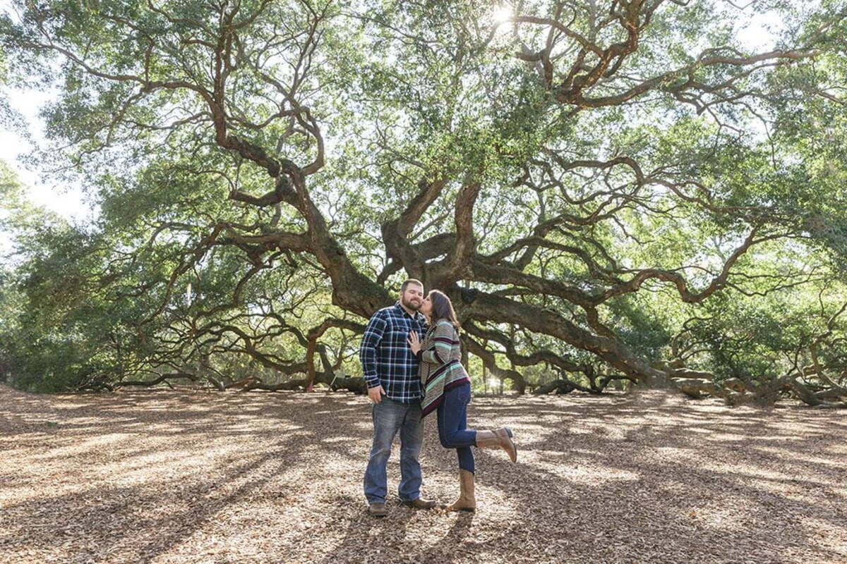 charleston photo art tea garden engagement session