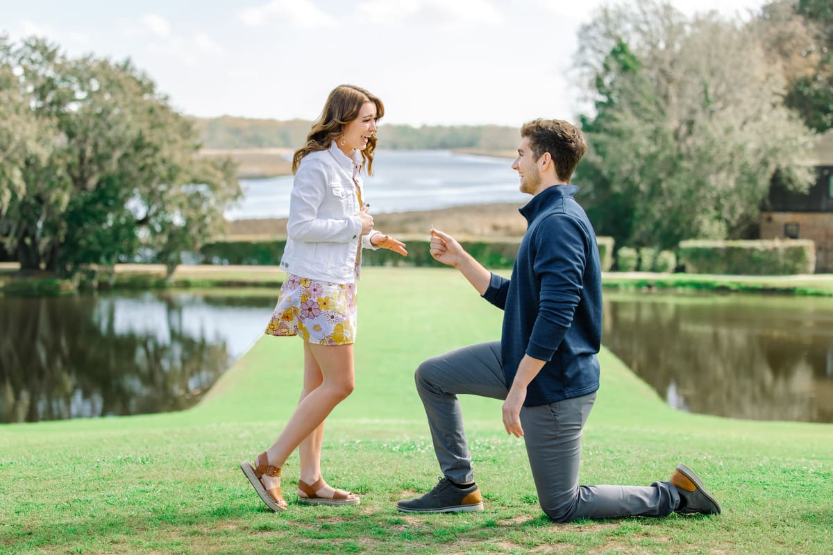 charleston proposal photography butterfly lakes