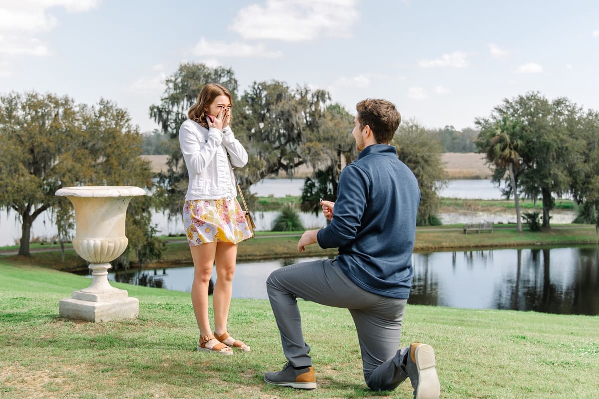 surprised chadee middleton place proposal
