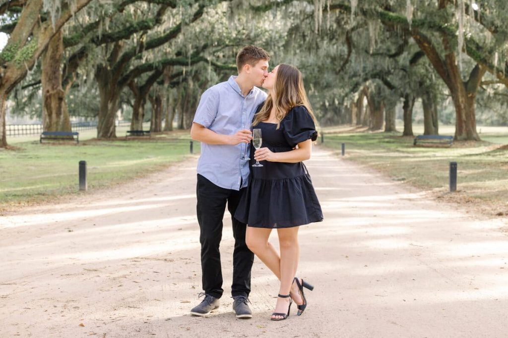 Fall Engagement Photo Session at Boone Hall Plantation and Gardens: Bailey & Mark’s Love Story