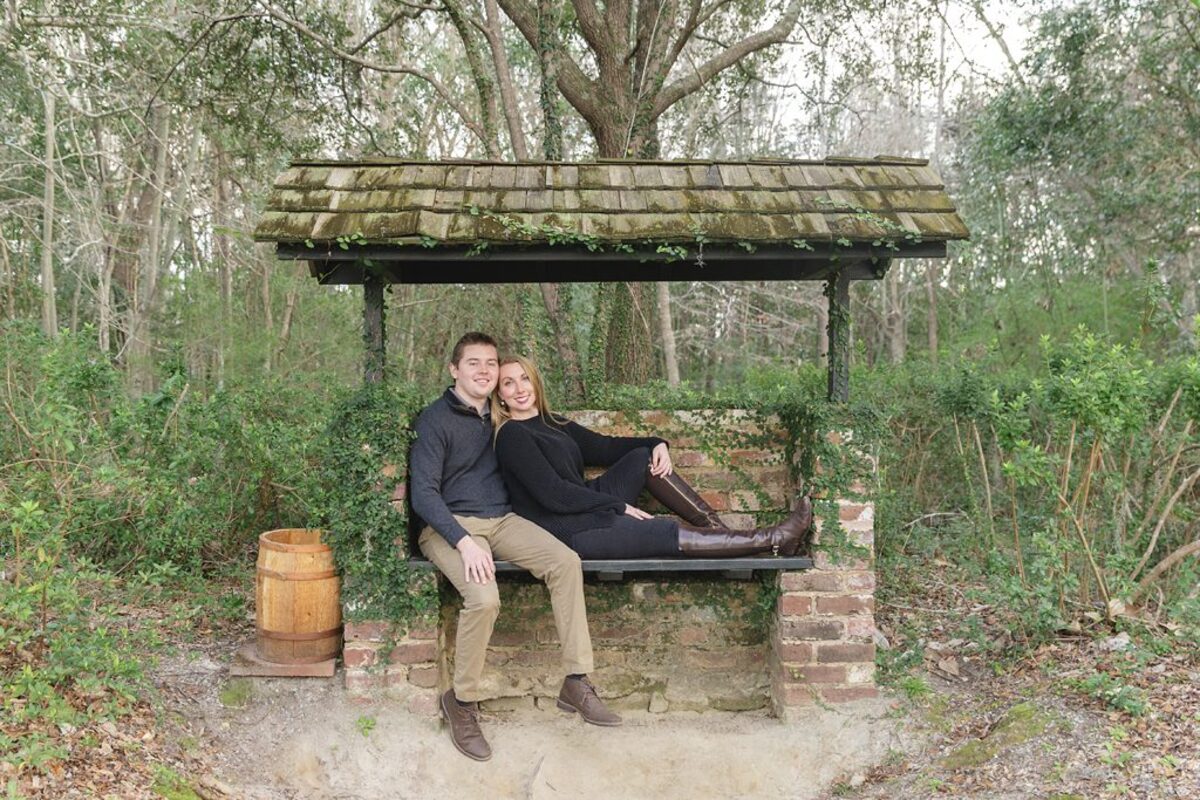 engagement photo middleton place