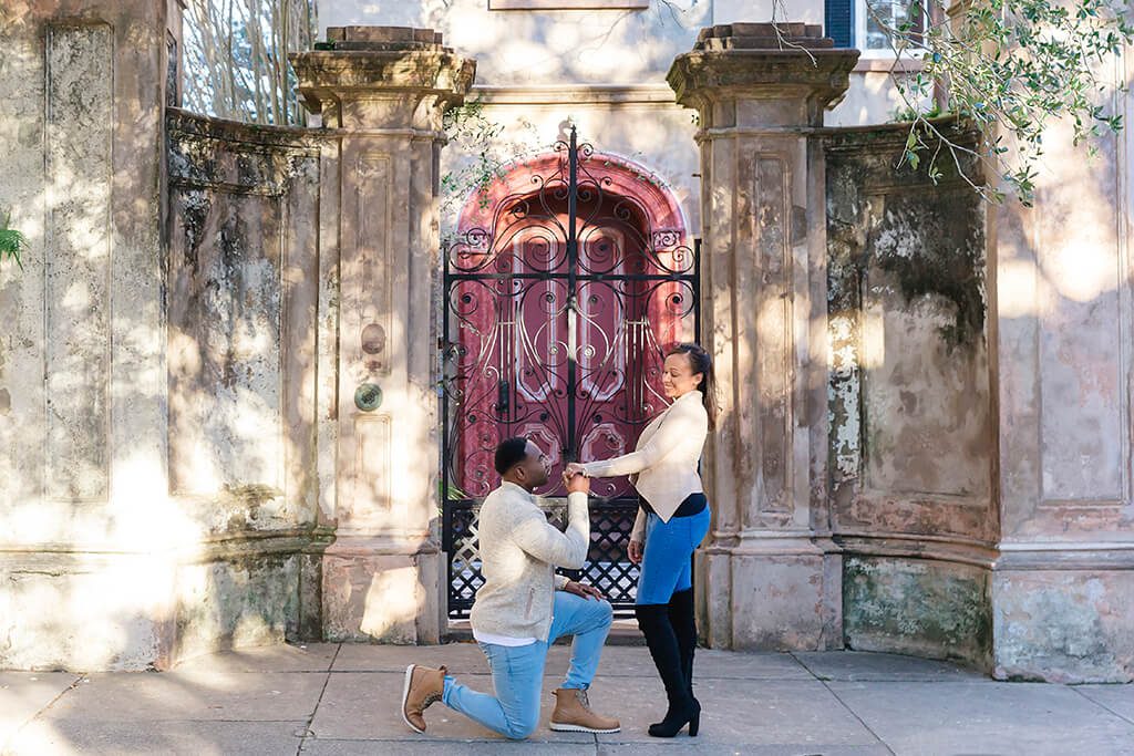 engagement photo white point garden