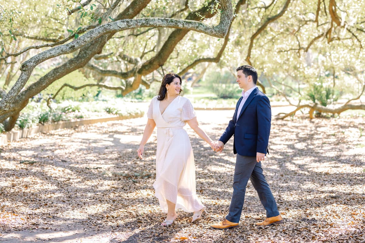 spanish moss engagement photo hampton park