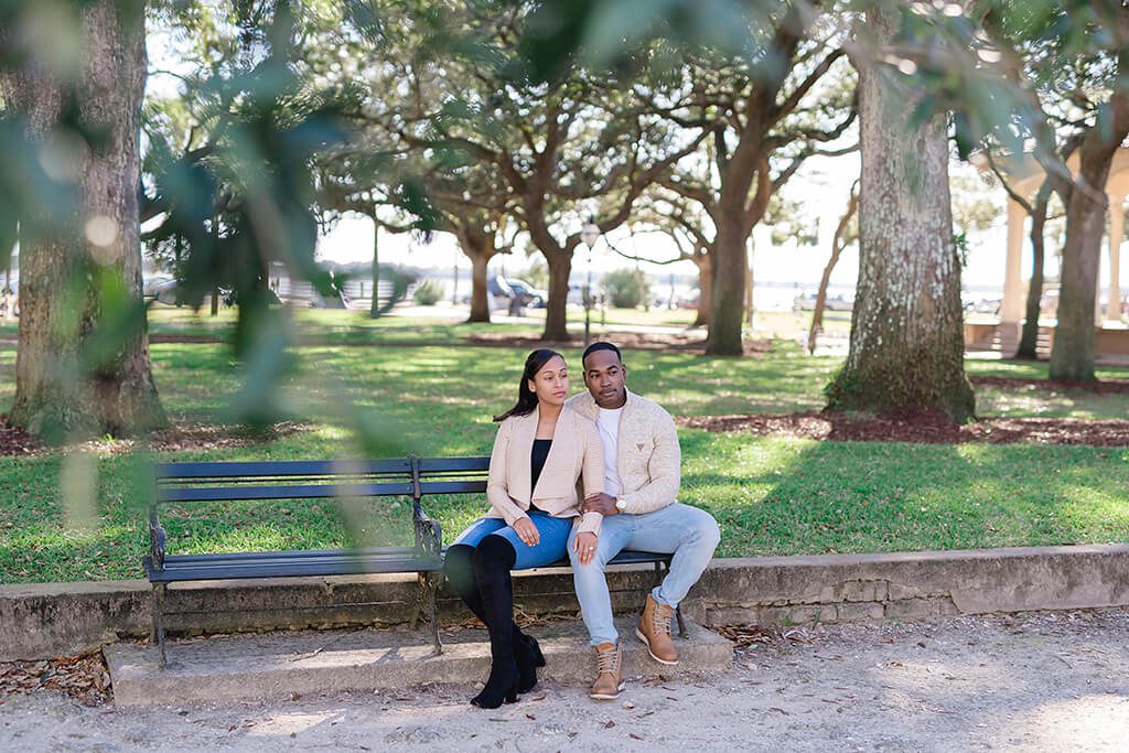 white point garden engagement photography christine and leandre