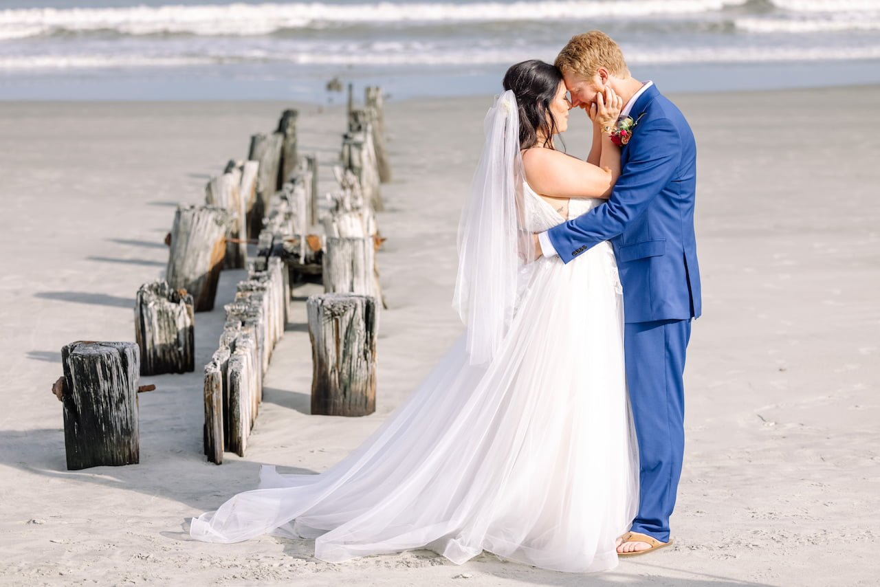 elopement at The Pelican Watch Pavilion at Folly Beach County Park