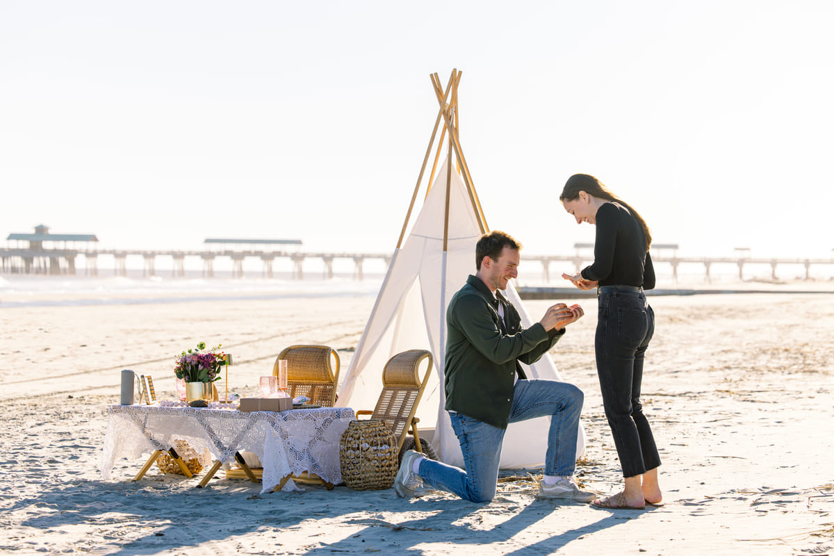 proposal on the beach charleston