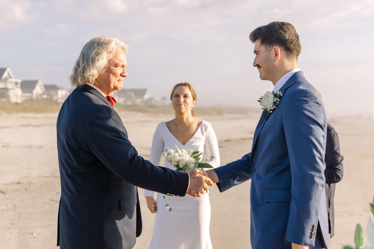 family gathering isle of palms beach elopement