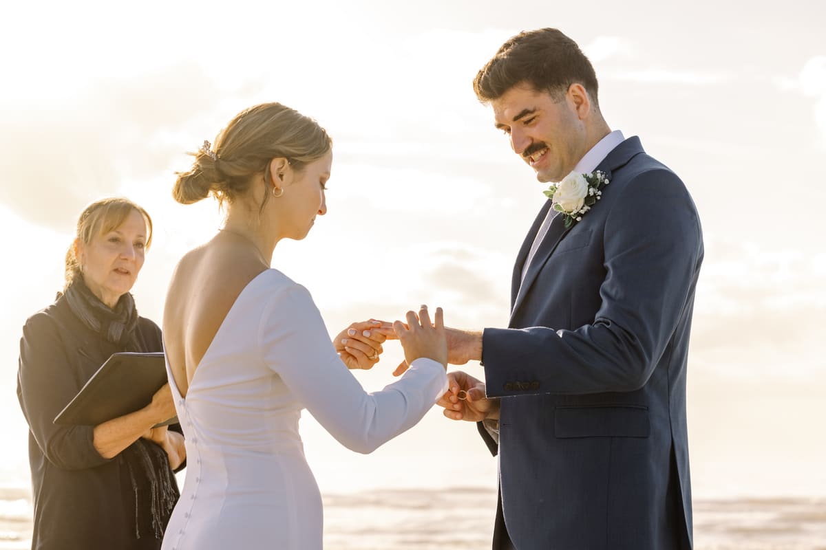 golden hour isle of palms elopement