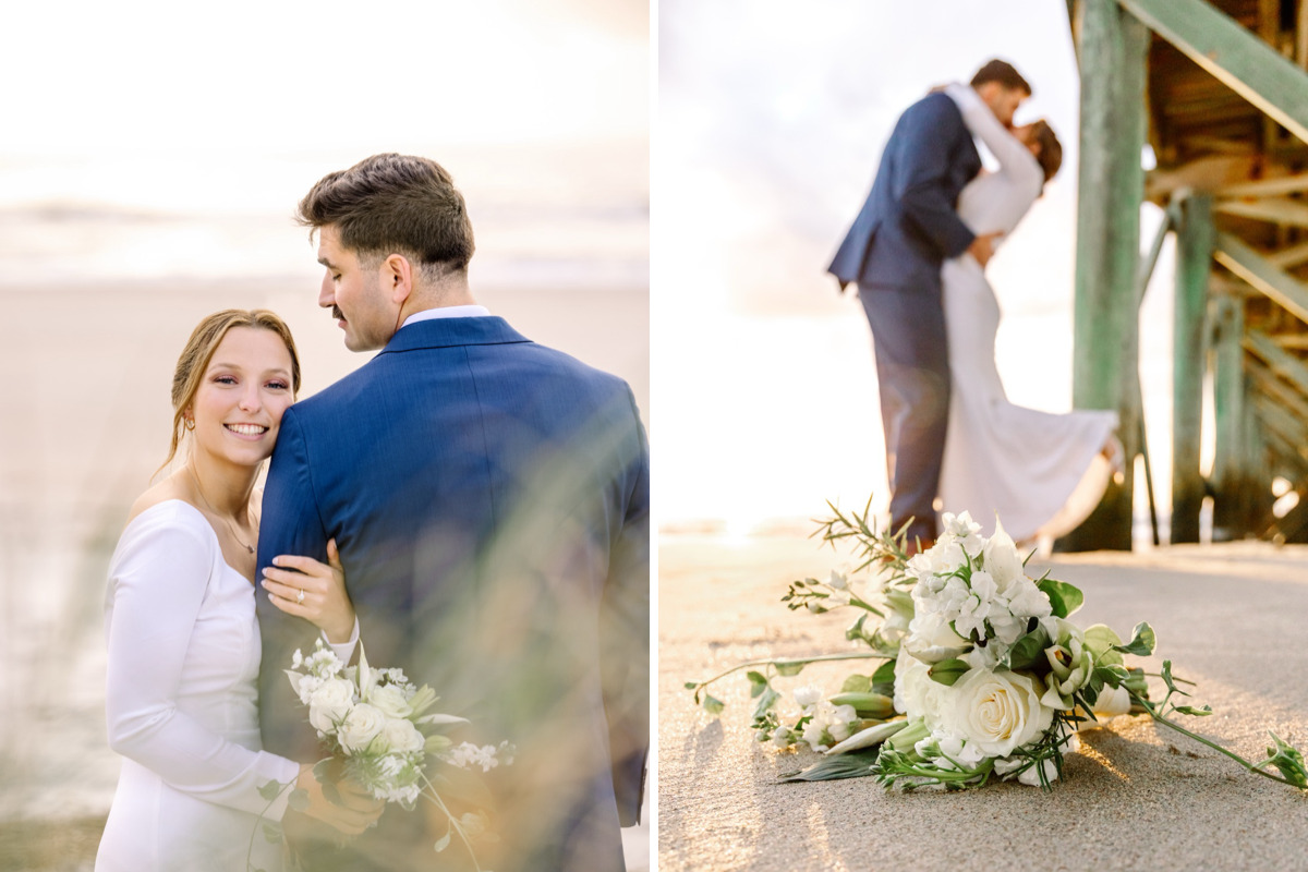 isle of palms elopement vows ocean