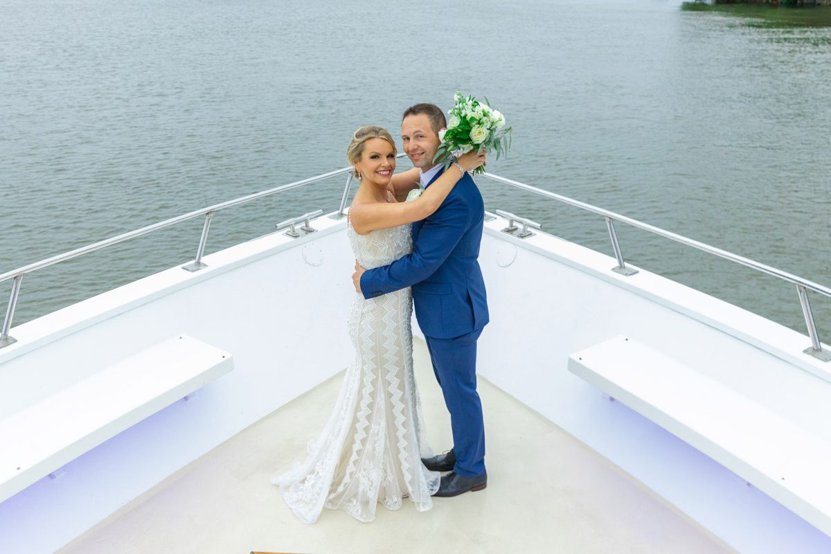 Carolina Girl Yacht wedding ceremony