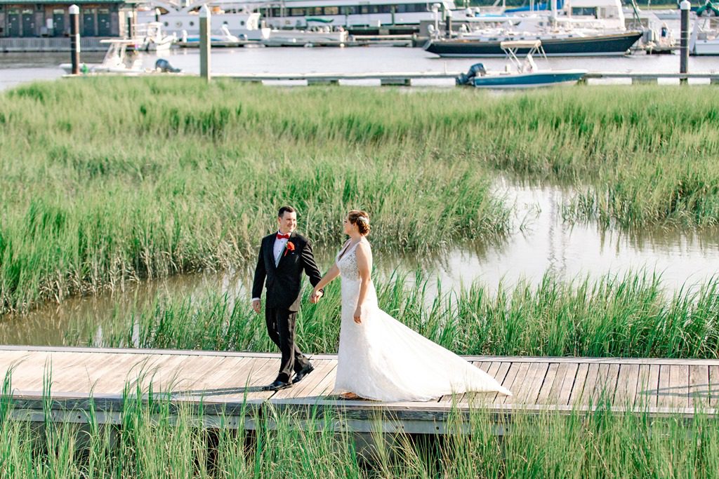 professional wedding photographer at Charleston Yacht Club