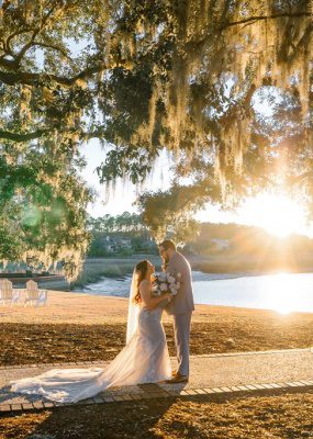 Dunes West Golf Club wedding photo session